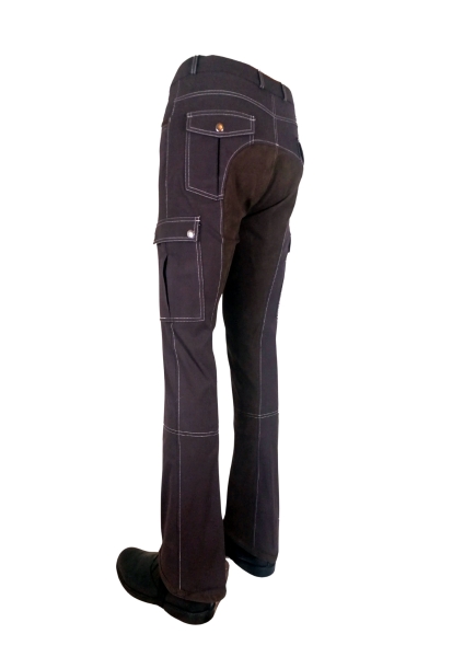 Damen Jodhpurreithose  "Big Pocket" in Braun Neu!